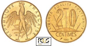 20 centimes - Concours de Rousseau 1961 - Essai