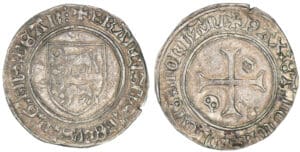 Seigneurie du Béarn - François de Phébus - Blanc d'argent
