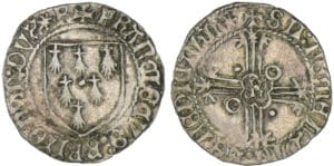 Bretagne - François II - Blanc d'argent à l'écu (Rennes)