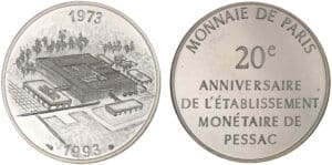 Module de la 100 francs - 20ème anniversaire de Pessac 1993