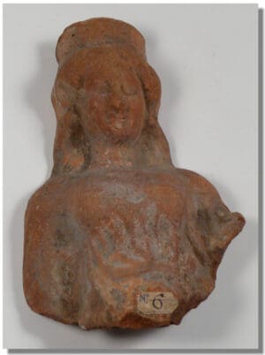 Grecque - Buste de femme en terre cuite - IIIème-Vème siècle av. J.-C.