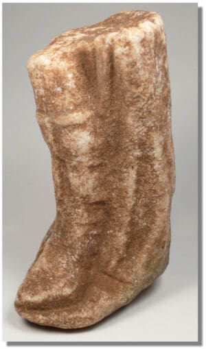 Romain - Important fragment de statue romaine en marbre - Ier-IIIème siècle ap. J.-C.