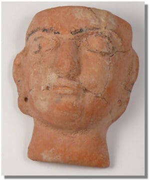 Cananéen - Masque en terre cuite - IIème millénaire av. J.-C.