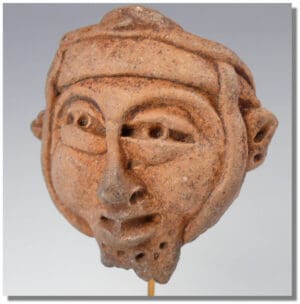 Précolombien - Olmeque - Tête en terre cuite - 900-600 ap. J.-C.