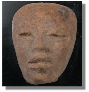 Précolombien - Téotihuacan (Mexique) - Petite tête en terre cuite - IVème-VIIIème siècle ap. J.-C.