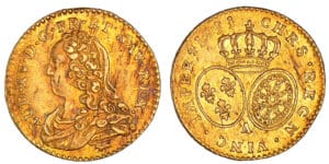 Louis XV - Demi-louis d'or aux lunettes - 1733 A (Paris)