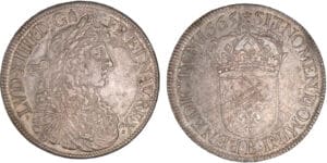 Louis XIV - Ecu au buste juvénile - 2ème poinçon - 1665 B (Rouen)