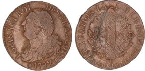6 deniers type FRANCOIS 1792 MA (Marseille)