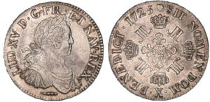 Louis XV - Ecu aux 8 L - 1725 X (Amiens)