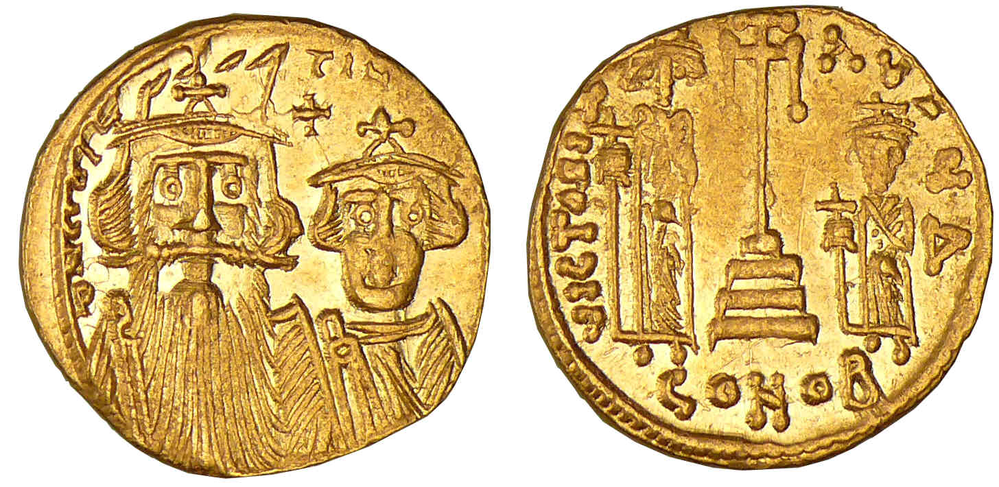 Constans II - Solidus (641-668, Constantinople) Constans II - Solidus (641-668, Constantinople)