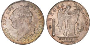 Ecu de 6 livres type FRANCOIS 1792 A (Paris)