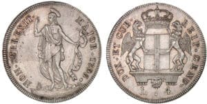 Italie - Ligure - 4 lires 1795