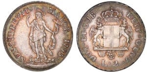 Italie - Ligure - 2 lires 1795
