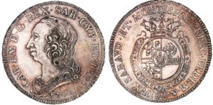 Italie - Royaume de Sardaigne - Charles Emmanuel III - 1/4 d'écu 1755