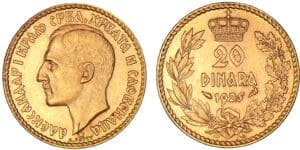 Yougoslavie - Alexandre 1er - 20 dinara 1925