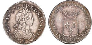 Louis XV - Demi-écu de France - 1722 T (Nantes) - Flan réformé