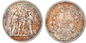 5 francs Hercule 1872 K (Bordeaux)