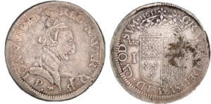 Navarre - Jeanne d'Albret - Teston 1565 (Pau)
