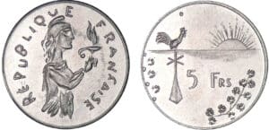 5 francs - Epreuve de Joly 1962