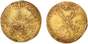 Tournaisis - Albert et Isabelle - Double albertin 1601 (Tournai)