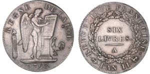 Ecu de 6 livres FRANCOISE 1793 A (Paris)