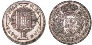 Brésil - Jean VI - 960 reis 1821 R (Rio)