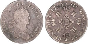 Louis XV - Demi-écu aux 8 L - 1725 W (Lille)
