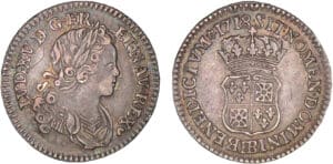 Louis XV - Dixième d'écu de France et de Navarre - 1718 BB (Strasbourg)