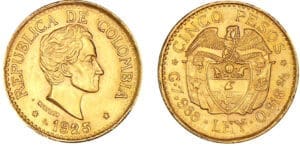 Colombie - 5 pesos 1925 (Medellin)