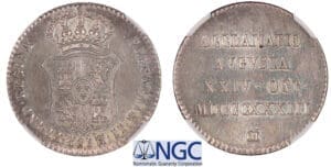 Espagne - Isabel II - 2 reales 1833 M (Madrid)