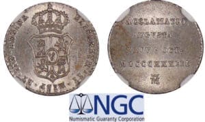 Espagne - Isabel II - 1/2 real 1833 M (Madrid)