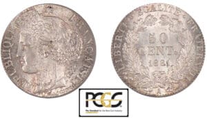 50 centimes Cérès 1881 A (Paris)