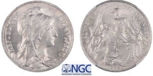 10 centimes Dupuis 1908 - Essai aluminium