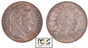 1 franc Louis-Philippe Ier tête laurée 1846 A (Paris)