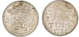 Pays-Bas - Holland - 2 stuiver 1786