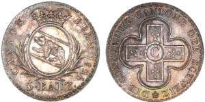 Suisse - Berne - 5 batzen 1826