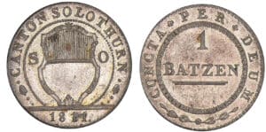 Suisse - Solothurn - 1 batzen 1811