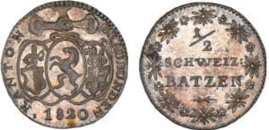 Suisse - Granbunden - 1/2 batzen 1820