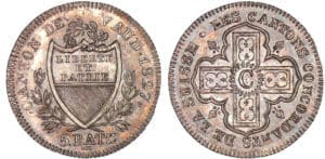 Suisse - Vaud - 5 batzen 1827