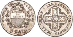 Suisse - Vaud - 5 batzen 1828