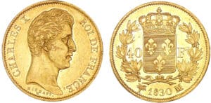 40 francs Charles X - 2ème type 1830 MA (Marseille)