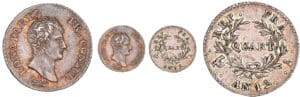 1/4 de franc Bonaparte premier consul - An 12 A (Paris)