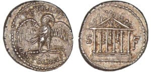 Petillia - Denier (43 av. J.-C.)