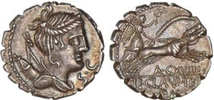 Claudia - Denier serratus (79 av. J.-C.)