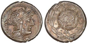 Caecilia- Denier (127 av. J.-C.)