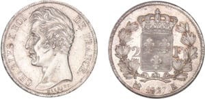 2 francs Charles X - 1827 K (Bordeaux)