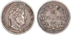 1/2 franc Louis-Philippe Ier 1831 H (La Rochelle)