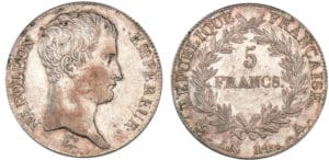 5 francs Napoléon empereur - An 14 A (Paris)