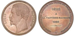 Deuxième république - Louis Napoléon - Module de la 5 francs 1852