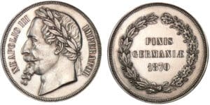 Napoléon III - Essai au module de la 5 francs 1870